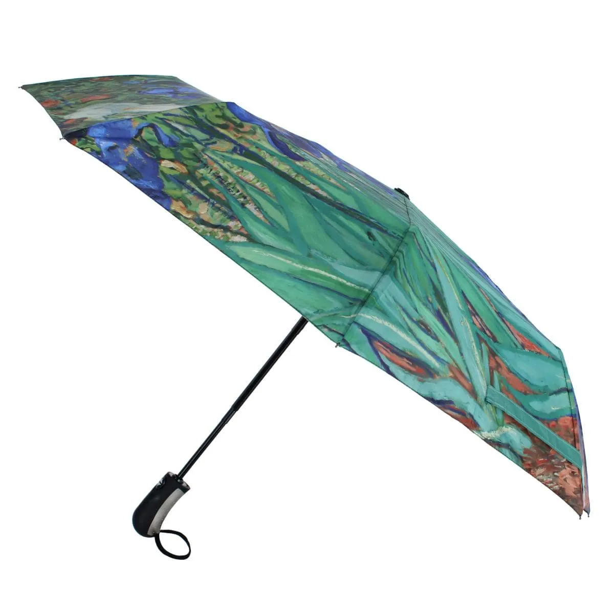 CTM® Women's Van Gogh Irises Auto Open Compact Umbrella sold by Belt Outlet product image thumbnail 4