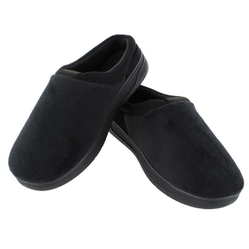 Isotoner Men's Microterry Jack Hoodback Slipper sold by Belt Outlet