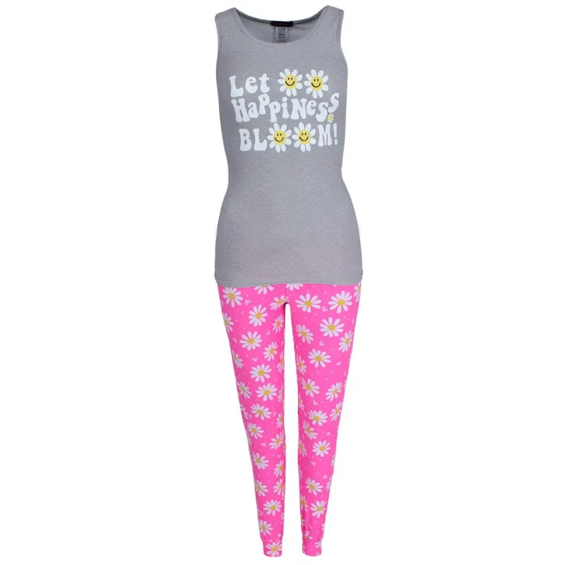 Grumpy & Gorgeous Women's Happiness Daisy Sleeveless Jogger Set sold by Belt Outlet