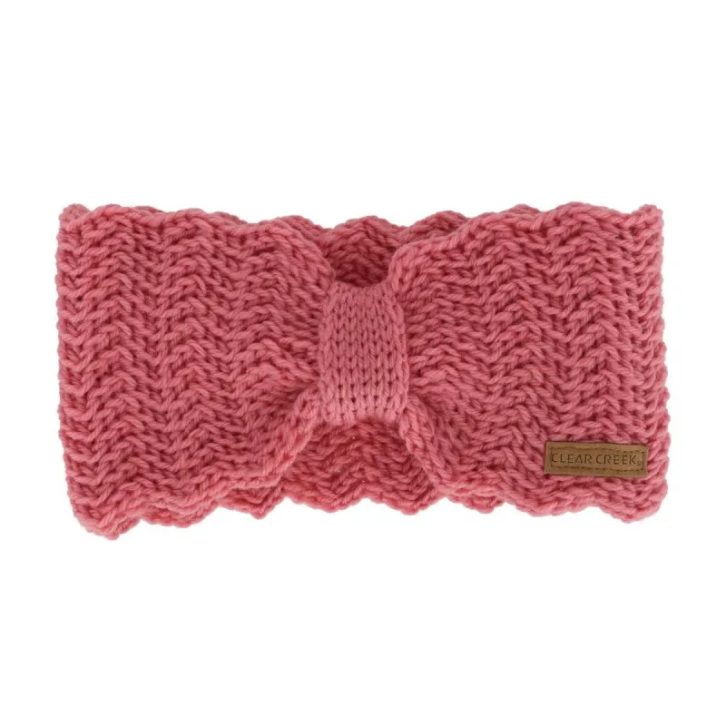 Clear Creek Women's Cinched Knit Winter Headband made by Belt Outlet