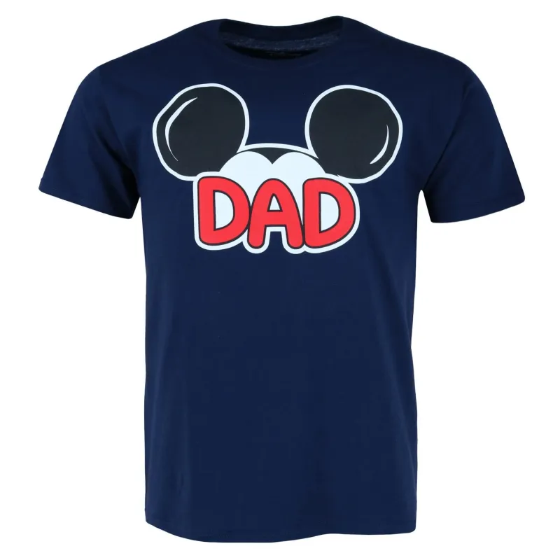 Jerry Leigh Men's Big and Tall Mickey Mouse Dad Family T-Shirt made by Jerry Leigh