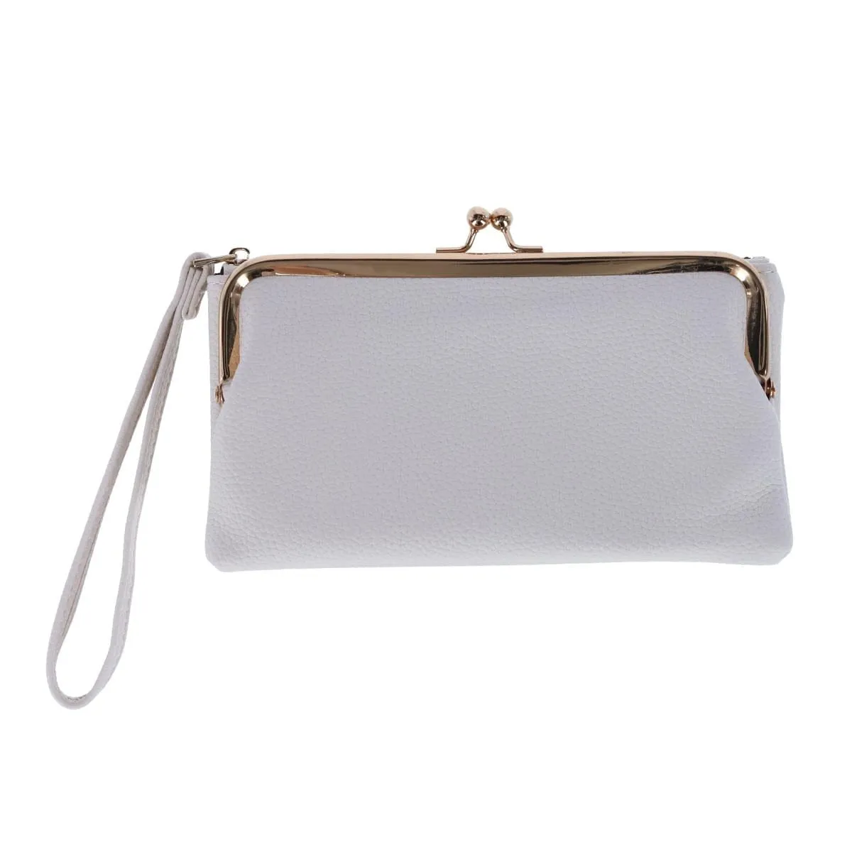 CTM® Women's Fashion Kiss Lock Wristlet Vegan Leather Wallet sold by Belt Outlet product image thumbnail 5
