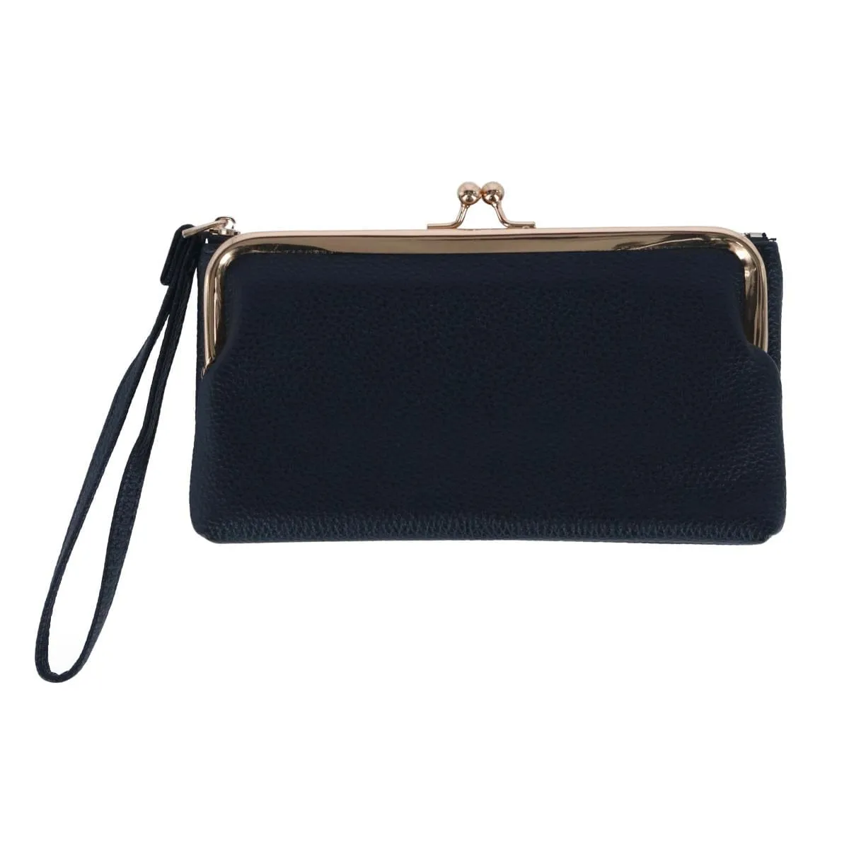 CTM® Women's Fashion Kiss Lock Wristlet Vegan Leather Wallet sold by Belt Outlet product image thumbnail 4