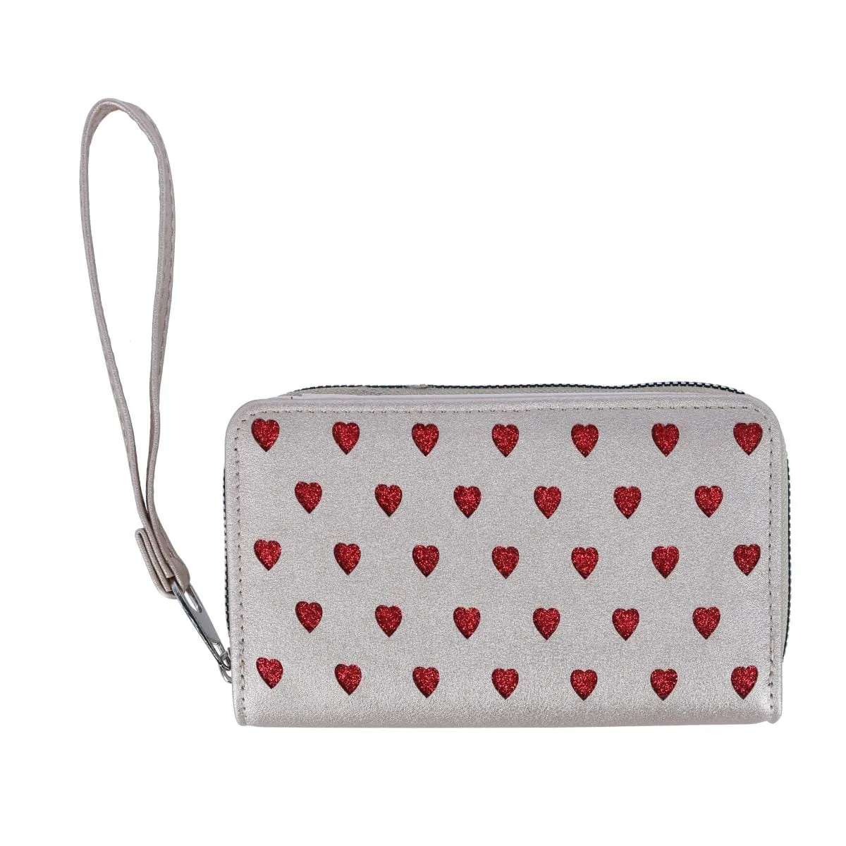 CTM® Women's Vegan Leather Heart Bi-Fold Wristlet Wallet sold by Belt Outlet product image thumbnail 2