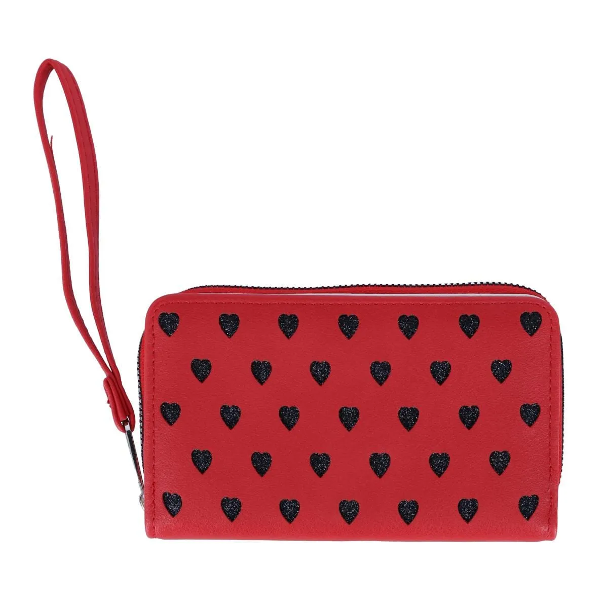 CTM® Women's Vegan Leather Heart Bi-Fold Wristlet Wallet sold by Belt Outlet product image thumbnail 3