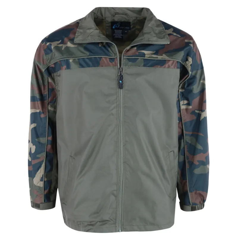 I5 Apparel Men's Camo Lightweight Winderbreaker Rain Jacket sold by Belt Outlet