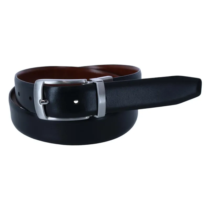 Ibex England Men's Reversible 30mm Dress Belt made by Belt Outlet