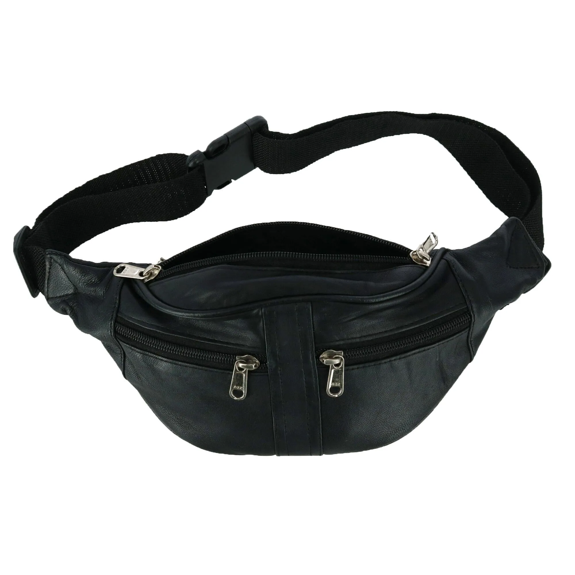 CTM® Genuine Leather Multi Pocket Waist Pack sold by Belt Outlet product image thumbnail 4