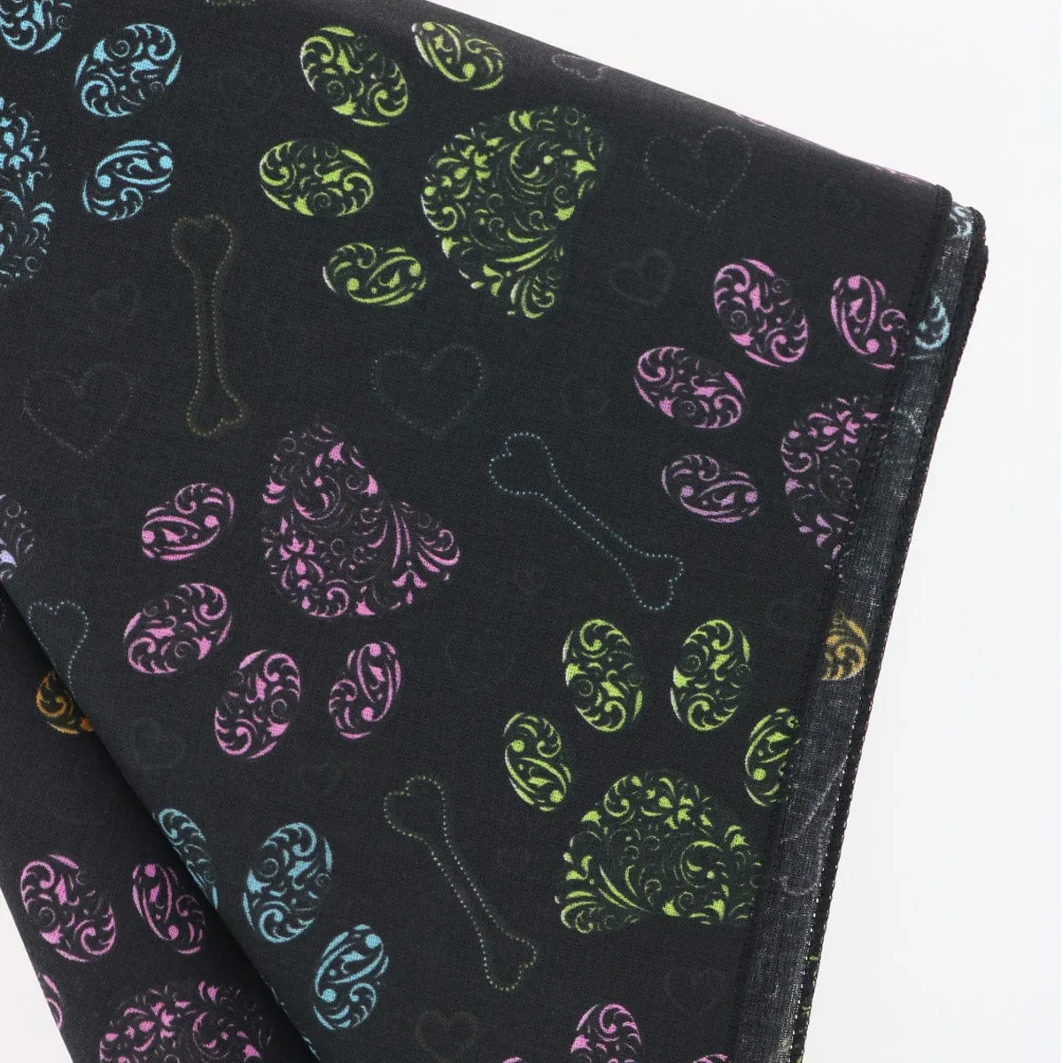 CTM® Colorful Dog Paw Print Bandana sold by Belt Outlet product image thumbnail 5