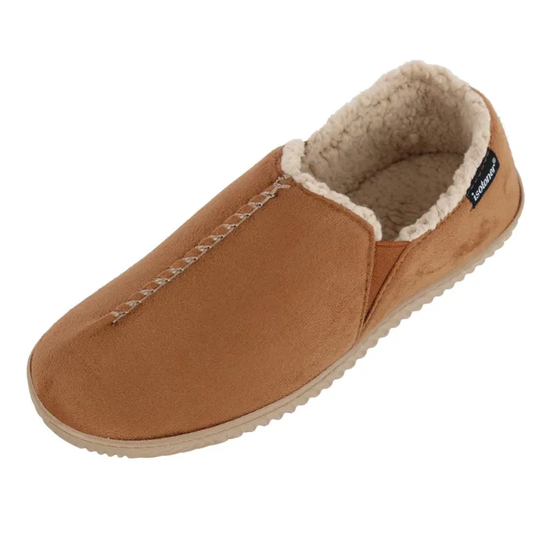 Isotoner Men's Recycled Microsuede Liam Closed Back Slipper sold by Belt Outlet