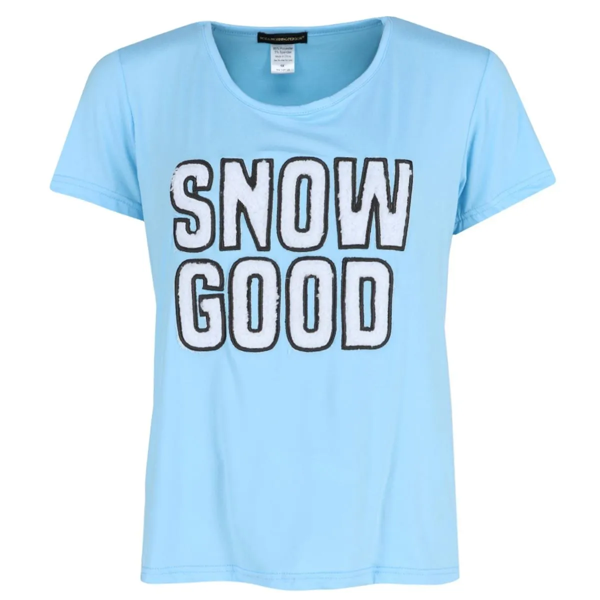 Not a Morning Person Women's Plus Size Snow Good Short Sleeve Lounge Set sold by Belt Outlet product image thumbnail 4