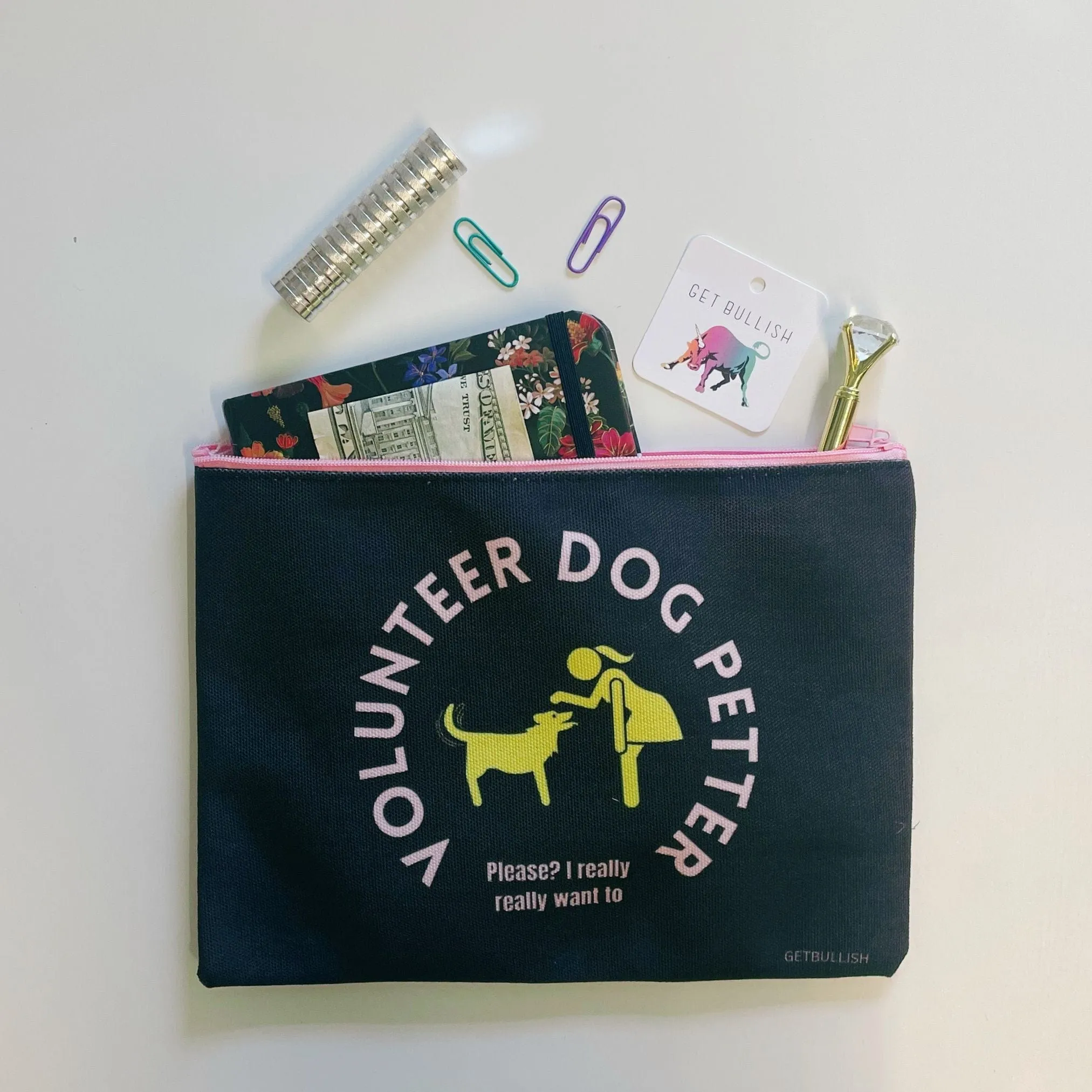 The Bullish Store Unisex Volunteer Dog Petter Canvas Zipper Pouch sold by Belt Outlet product image thumbnail 2