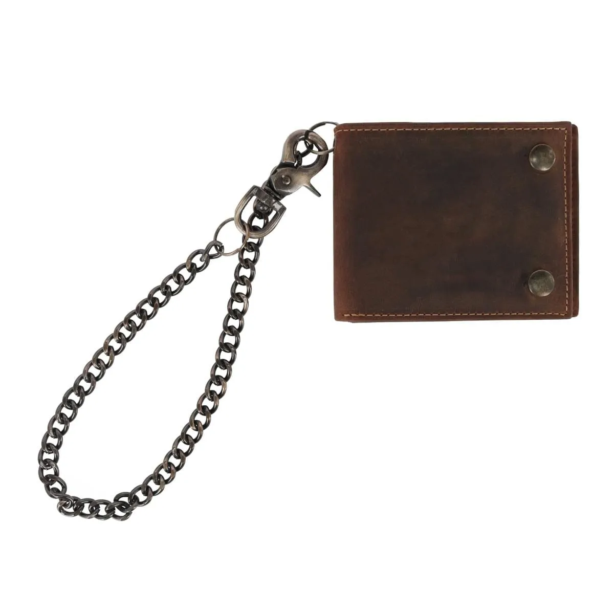CTM® Men's Leather Bifold Chain Wallet sold by Belt Outlet product image thumbnail 4