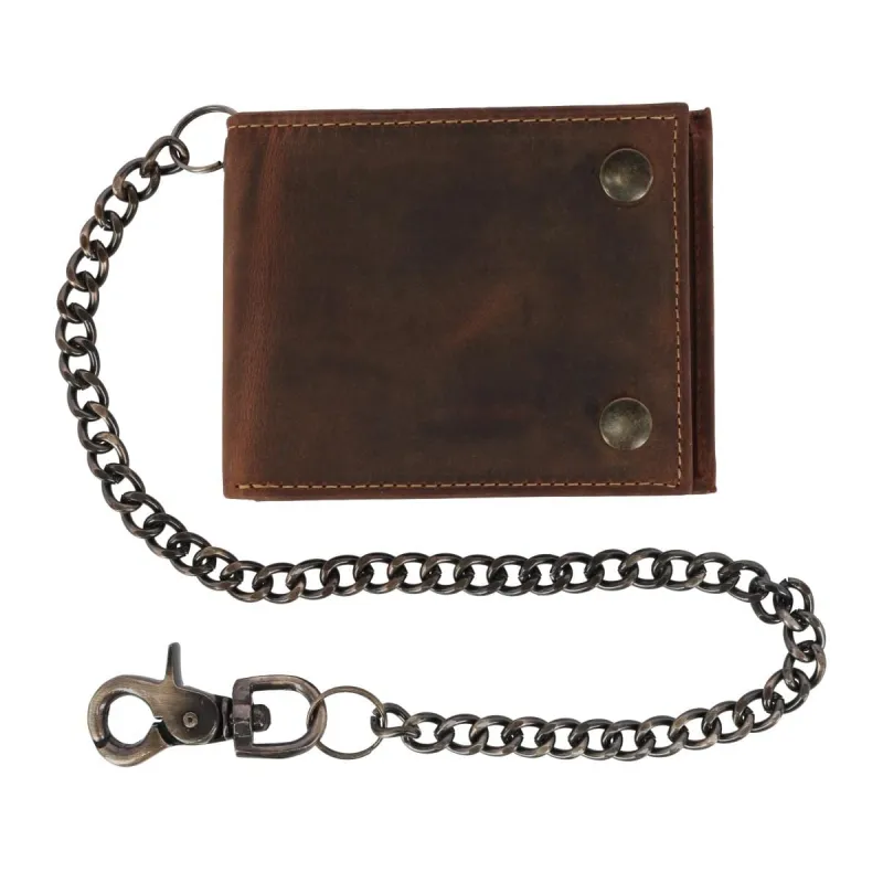 CTM® Men's Leather Bifold Chain Wallet sold by Belt Outlet