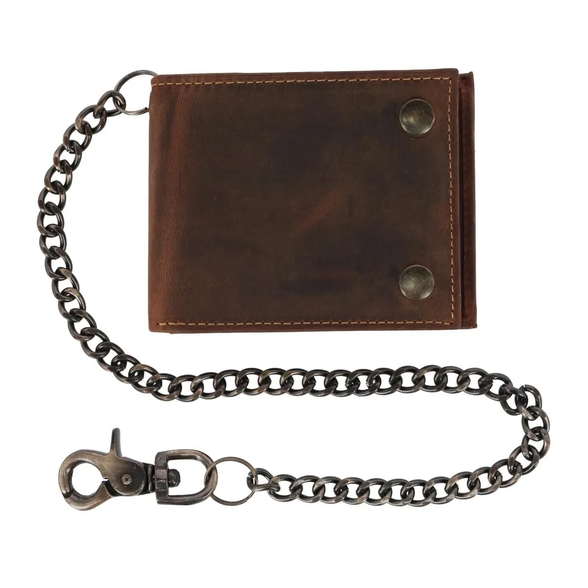 CTM® Men's Leather Bifold Chain Wallet sold by Belt Outlet