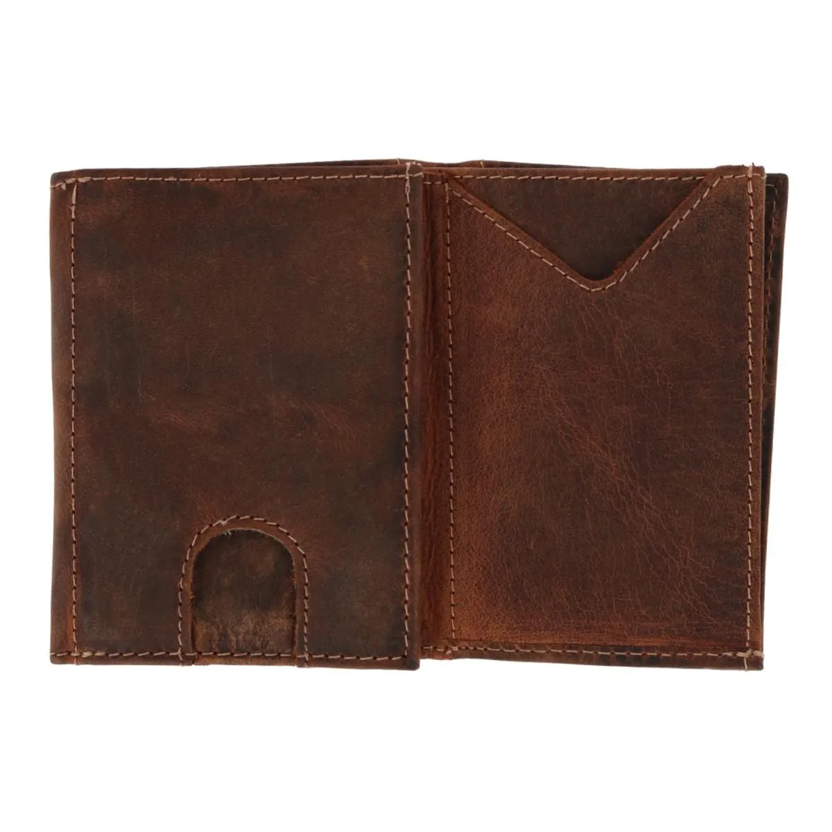 CTM® Men's Leather Minimalist Trifold Wallet sold by Belt Outlet product image thumbnail 4