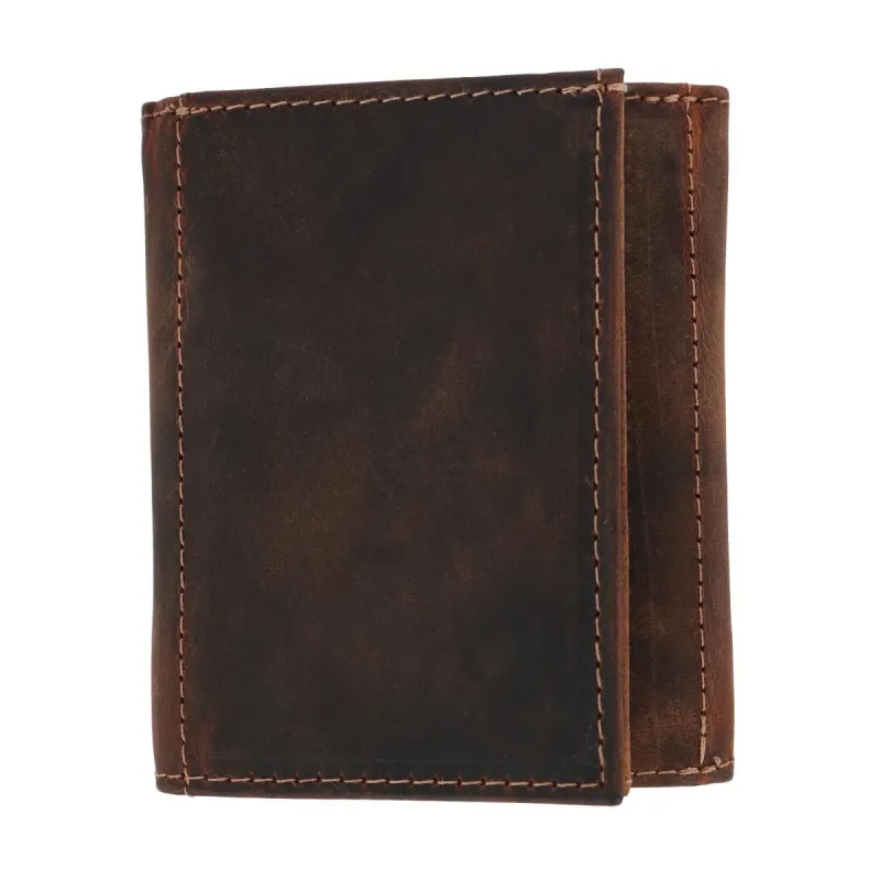 CTM® Men's Leather Minimalist Trifold Wallet sold by Belt Outlet