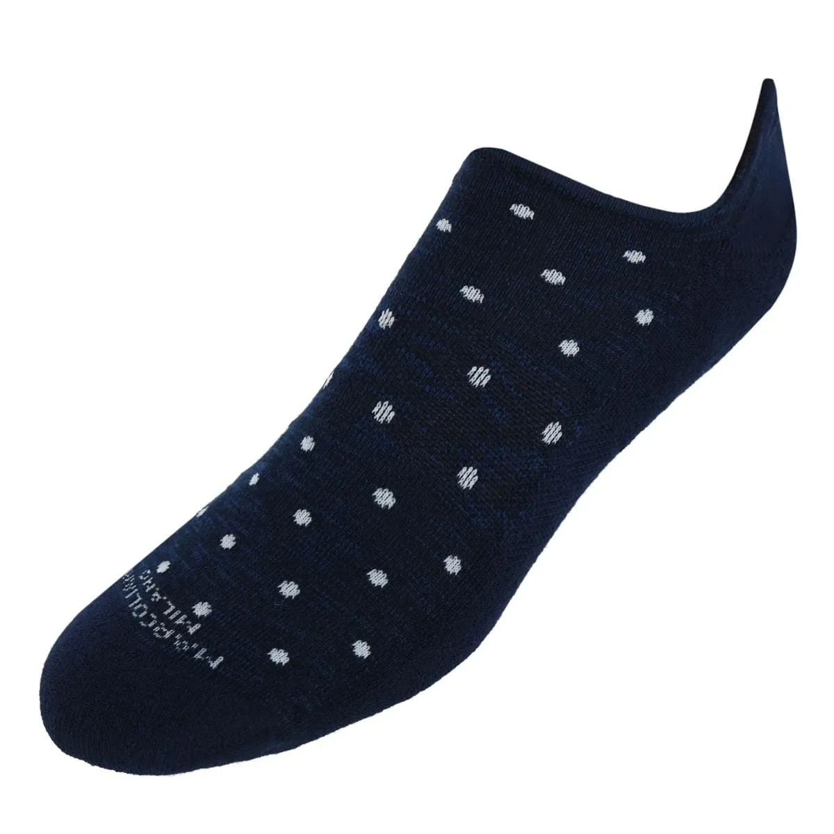 Men's Cushioned Polka Dot Invisible Sneaker Sock (1 Pair) sold by Belt Outlet product image thumbnail 3