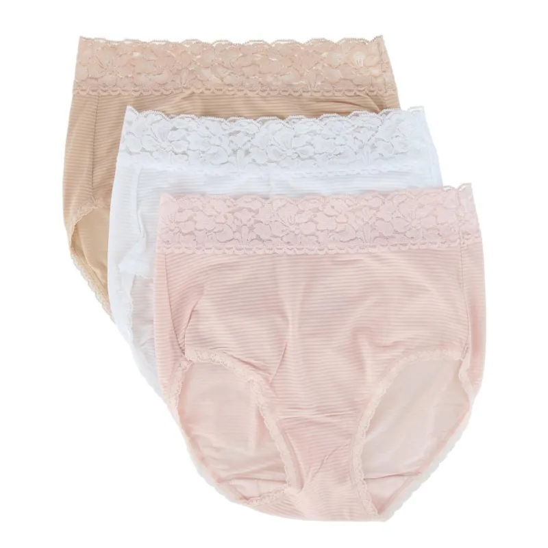 Vanity Fair Women's Flattering Lace Brief Panties(3 Pack) sold by Belt Outlet