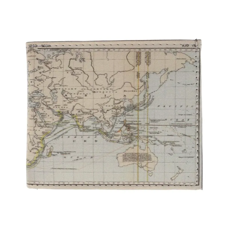 CTM® Men's World Map Bifold Wallet sold by Belt Outlet