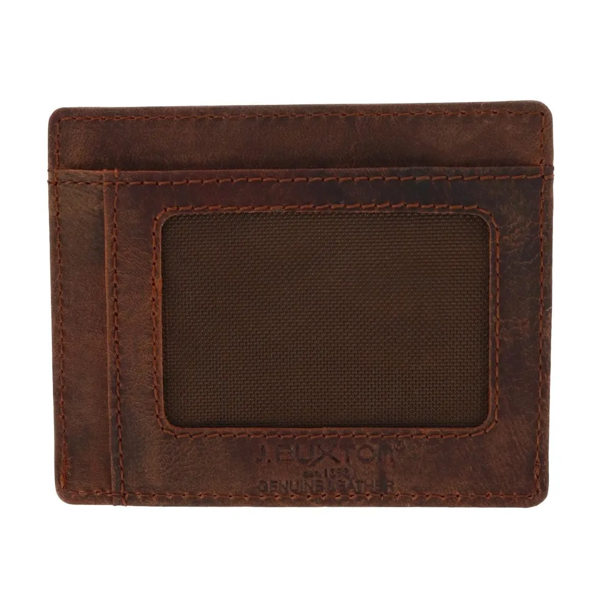 J. Buxton Men's Leather US Flag Front Pocket Get Away Wallet sold by Belt Outlet product image thumbnail 4