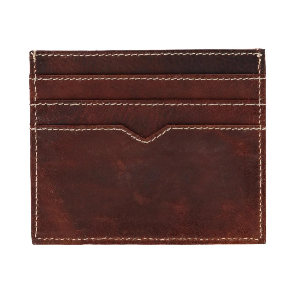 American Bison Men's Oil Pull Up Leather RFID Slim Card Case Wallet sold by Belt Outlet product image thumbnail 5