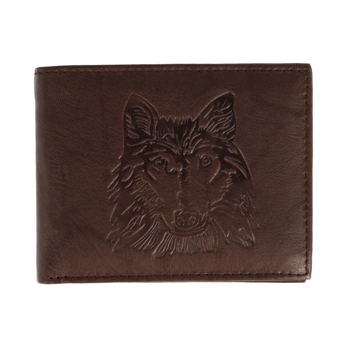 CTM® Men's RFID Wolf Embossed Bifold Wallet sold by Belt Outlet product image thumbnail 3