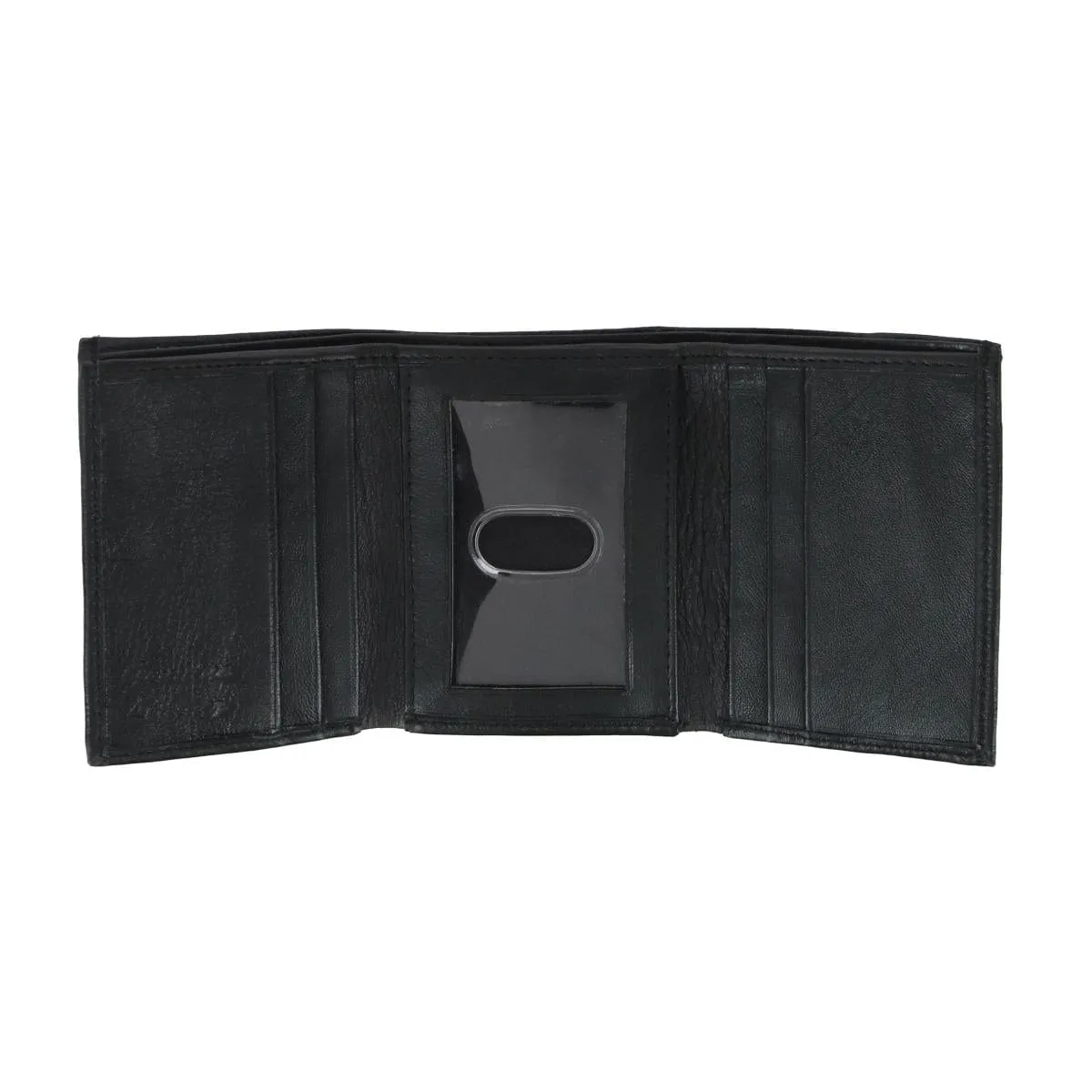 American Bison Men's Lambskin Trifold Wallet with Flip Up ID sold by Belt Outlet product image thumbnail 5