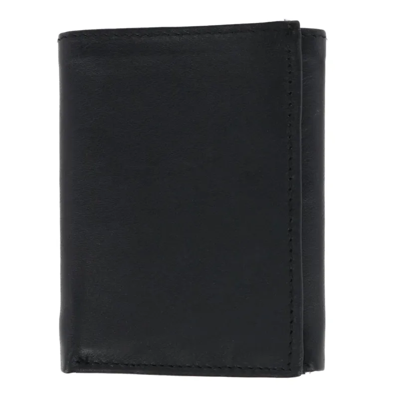 American Bison Men's Lambskin Trifold Wallet with Flip Up ID sold by Belt Outlet
