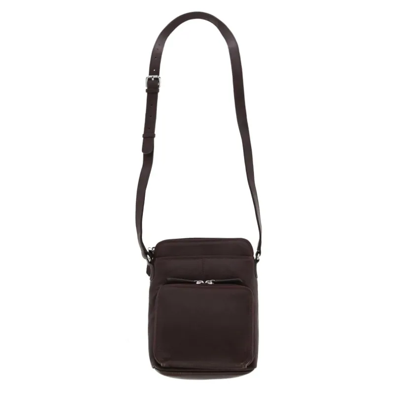 CTM® Women's Leather Small Crossbody Organizer made by Belt Outlet