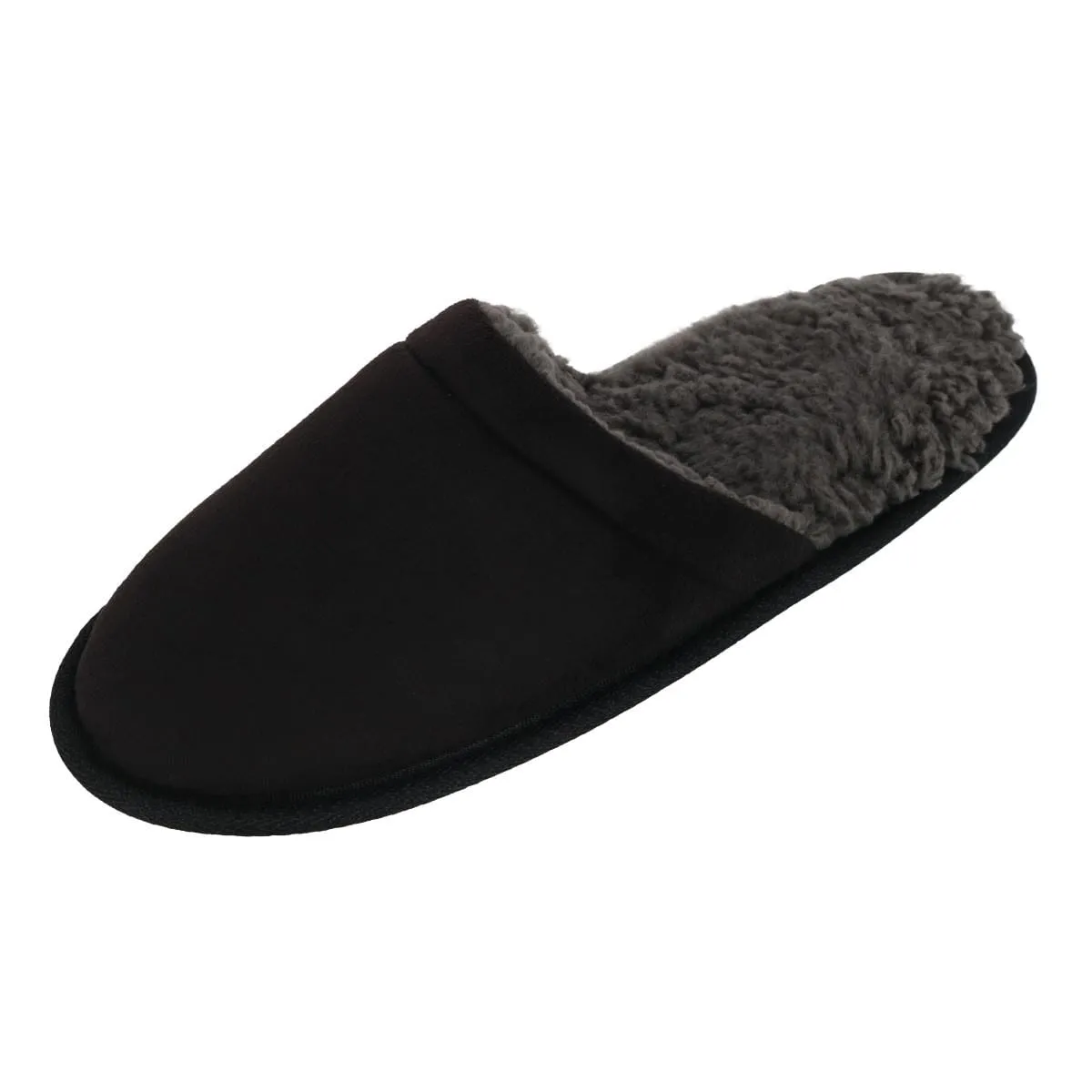 Clear Creek Men's Micro Suede and Sherpa Slide Slipper sold by Belt Outlet