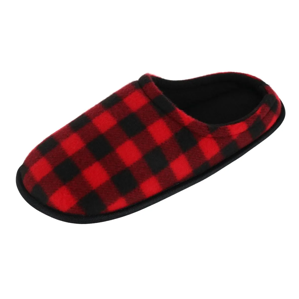 Clear Creek Men's Polar Fleece Plaid Scuff Slippers sold by Belt Outlet product image thumbnail 4