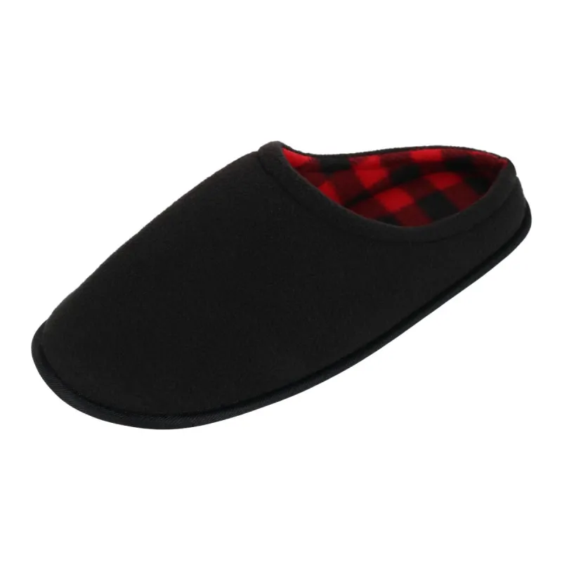 Clear Creek Men's Polar Fleece Plaid Scuff Slippers sold by Belt Outlet