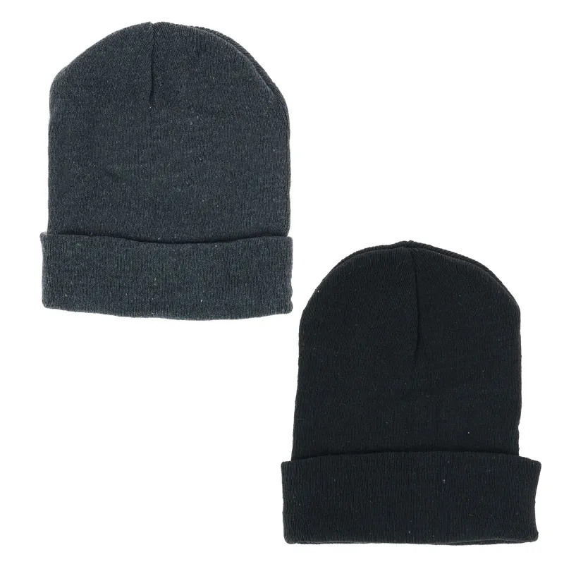 Polar Extreme Men's Basic Winter Beanie Cuff Cap (2 Pack) sold by Belt Outlet