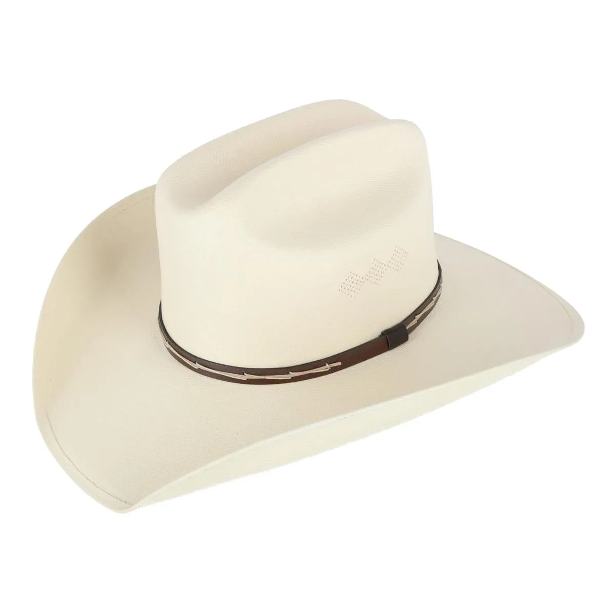 CTM® Men's Western Canvas Hat with Leather Hatband sold by Belt Outlet product image thumbnail 4
