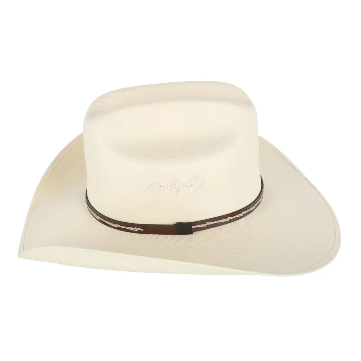 CTM® Men's Western Canvas Hat with Leather Hatband sold by Belt Outlet product image thumbnail 5