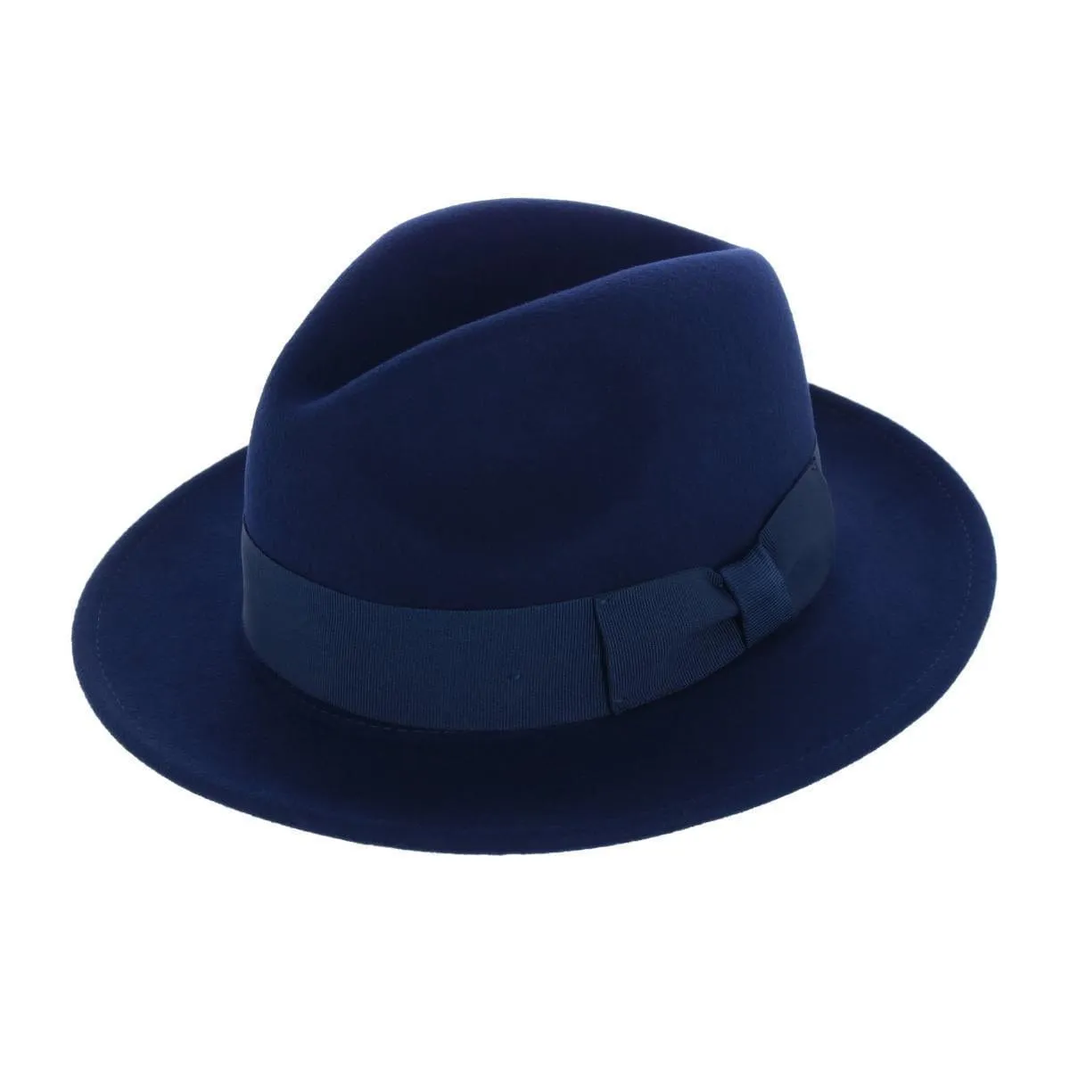 Epoch Hats Company Men's Wool Felt Fedora with Grosgrain Bow Hatband sold by Belt Outlet product image thumbnail 4