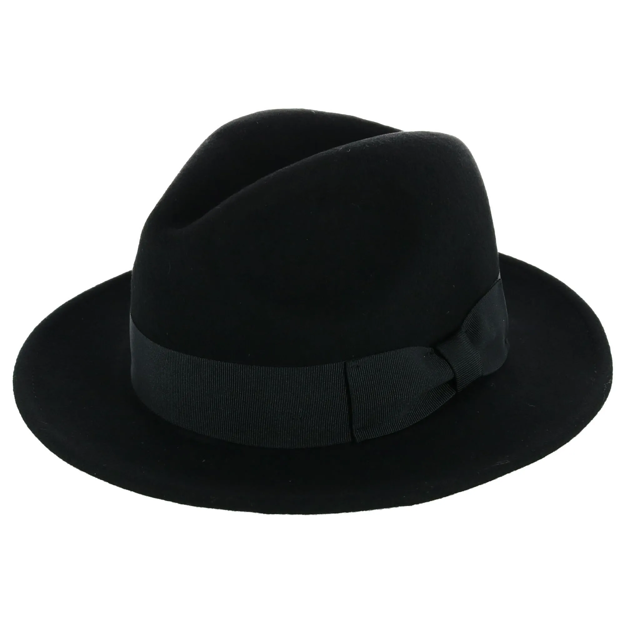 Epoch Hats Company Men's Wool Felt Fedora with Grosgrain Bow Hatband sold by Belt Outlet product image thumbnail 3