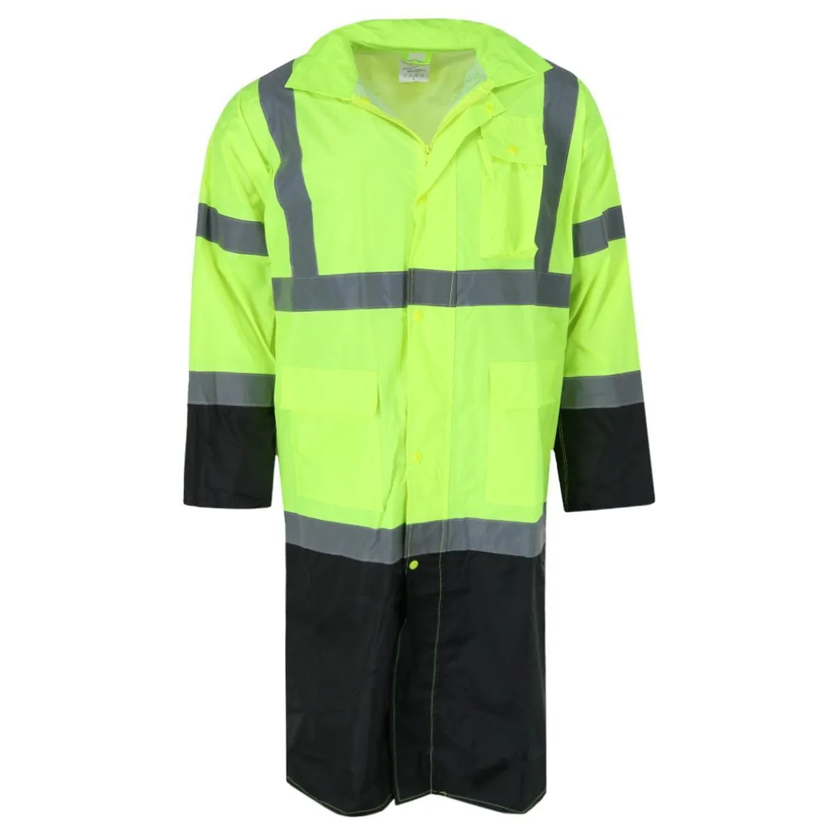 M.G.I. Adult High Visibility Long Raincoat with Foldable Hood sold by Belt Outlet product image thumbnail 5