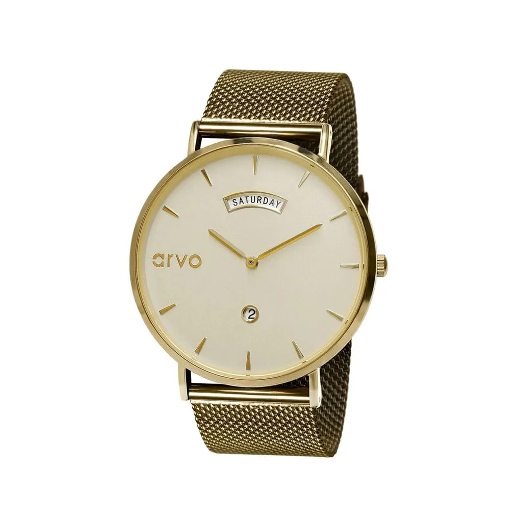 Arvo Men's Gold Mesh Awristacrat Watch sold by Belt Outlet product image thumbnail 2