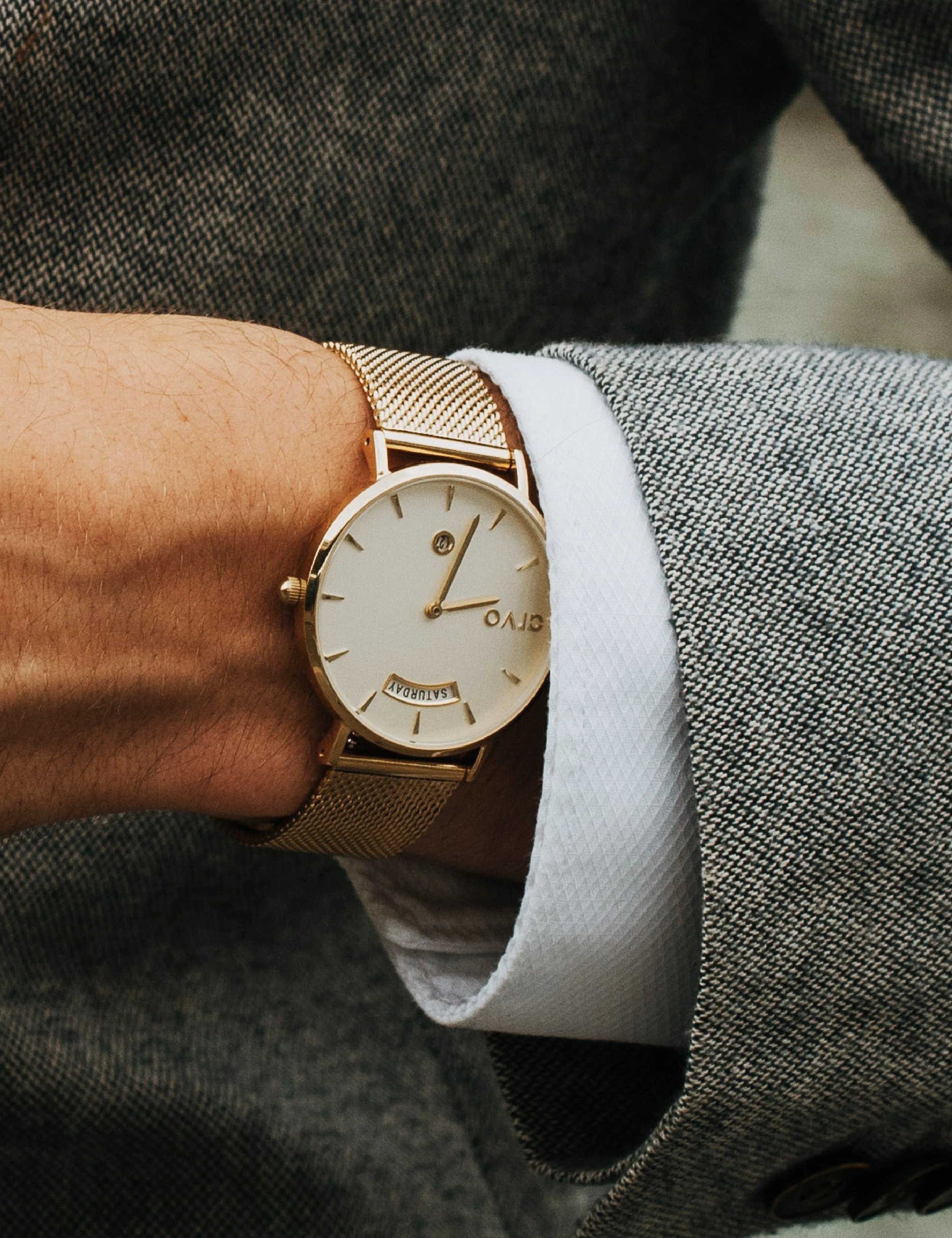 Arvo Men's Gold Mesh Awristacrat Watch sold by Belt Outlet product image thumbnail 4