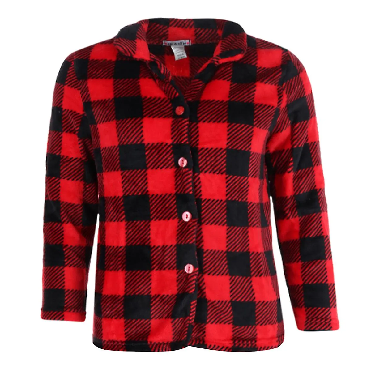 em & alfie Women's Buffalo Check Long Sleeve 3 Piece Pajama Set sold by Belt Outlet product image thumbnail 5