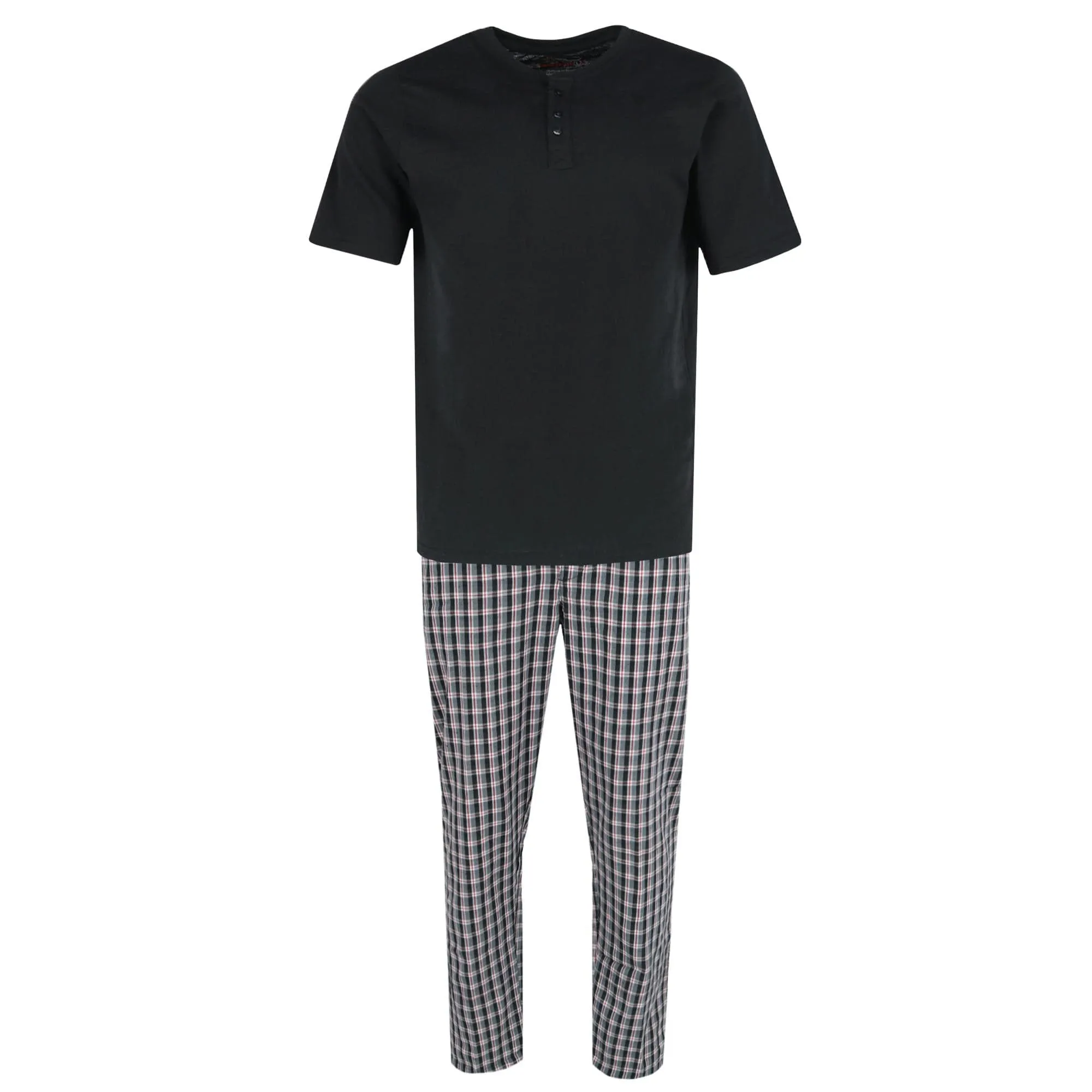 Ten West Apparel Men's Henley Short Sleeve and Plaid Pajama Pant Set sold by Belt Outlet product image thumbnail 4