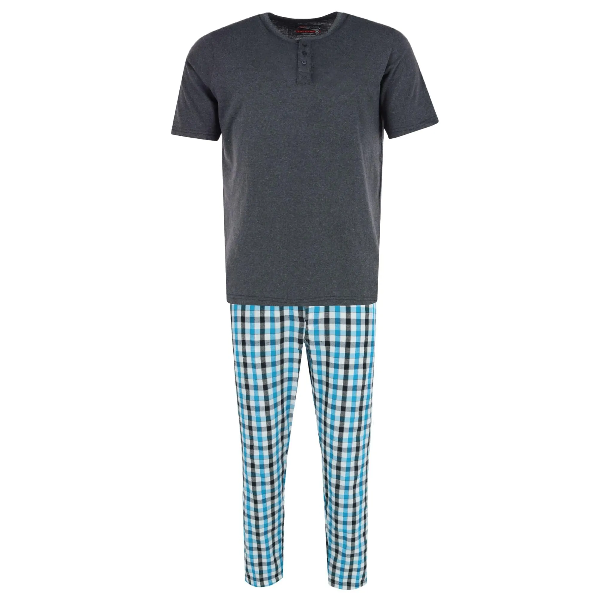 Ten West Apparel Men's Henley Short Sleeve and Plaid Pajama Pant Set sold by Belt Outlet product image thumbnail 5