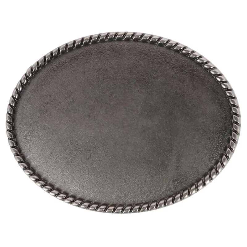 CTM® Blank Braided Oval Belt Buckle made by Belt Outlet