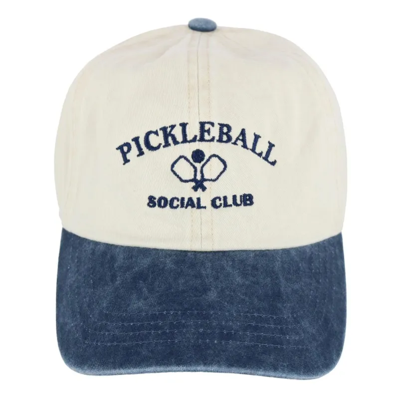 David & Young Unisex Pickleball Social Club Two Toned Baseball Hat sold by Belt Outlet