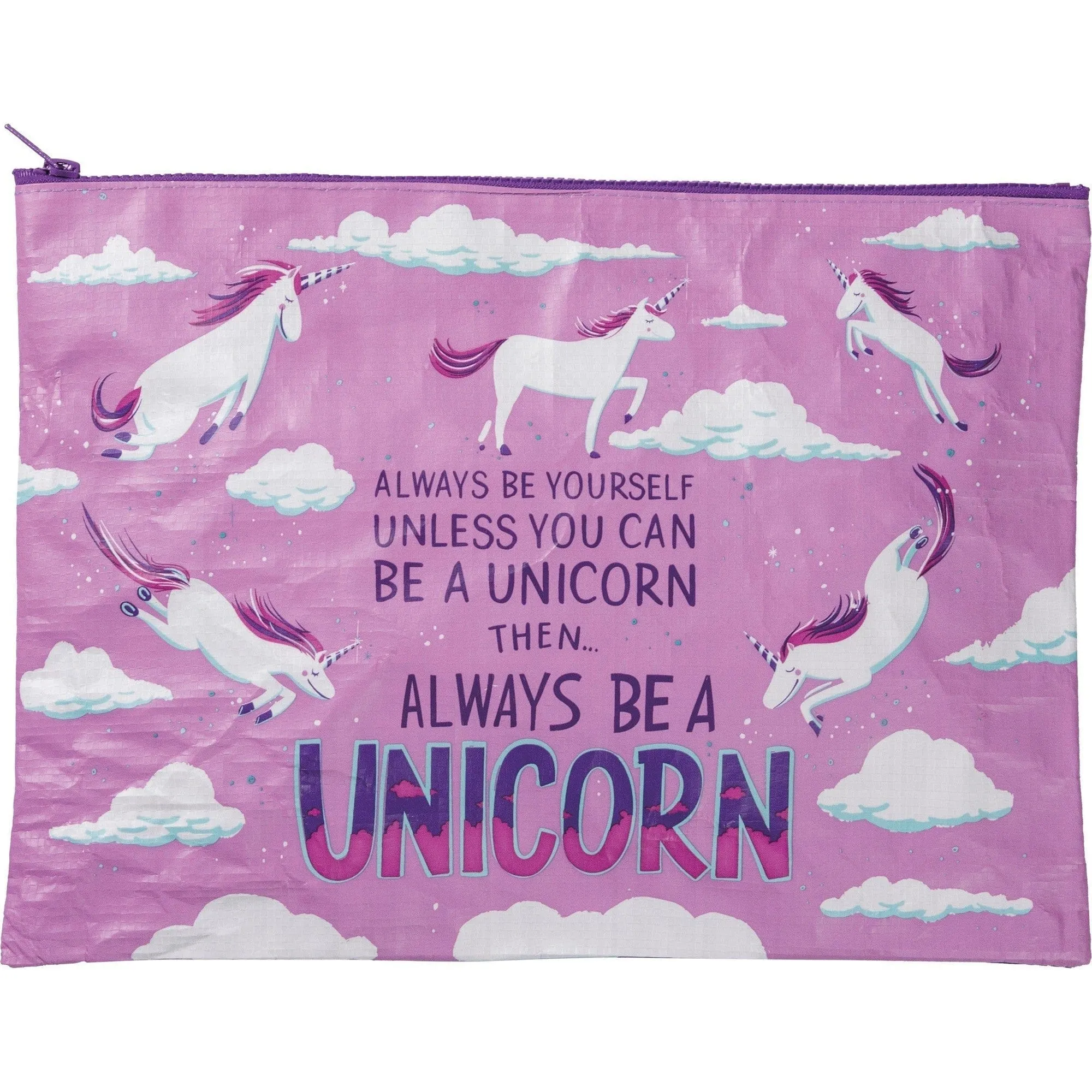 The Bullish Store Women's Always Be A Unicorn Jumbo Pouch sold by Belt Outlet