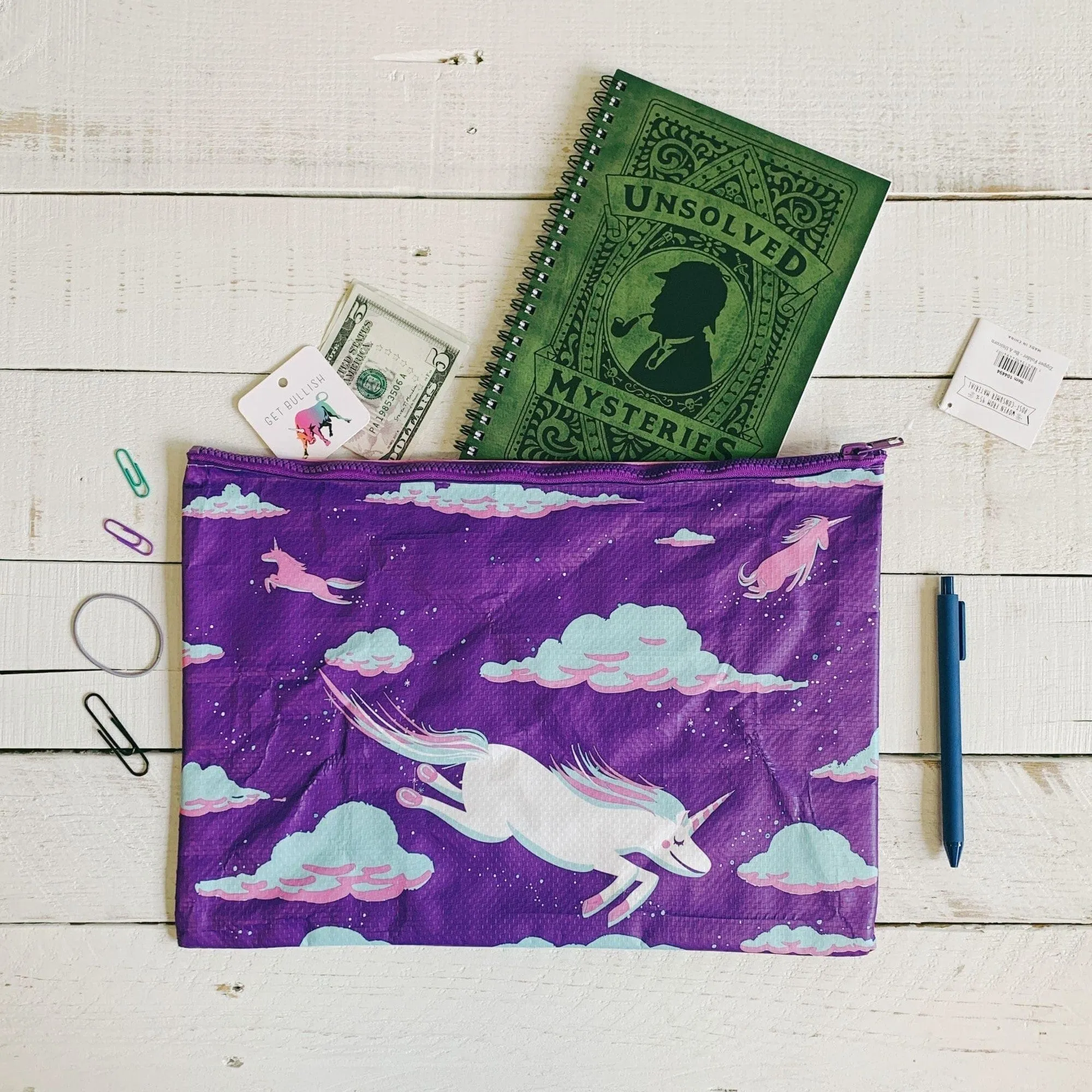 The Bullish Store Women's Always Be A Unicorn Jumbo Pouch sold by Belt Outlet product image thumbnail 4