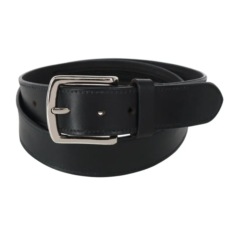 CTM® Men's Leather Money Belt with Interior Zipper made by Belt Outlet
