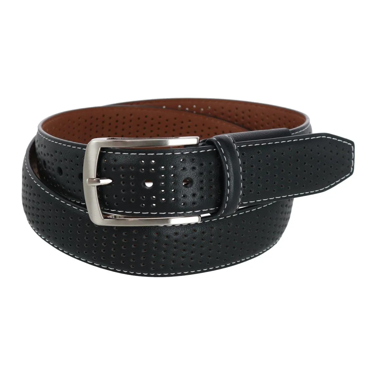 Pebble Beach Men's 35mm Perforated Leather Stretch Golf Belt sold by Belt Outlet product image thumbnail 4